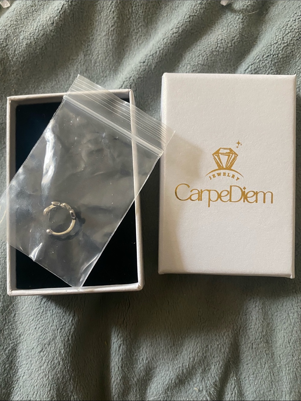 Silver Textured ear cuff- Women's Fashion Band